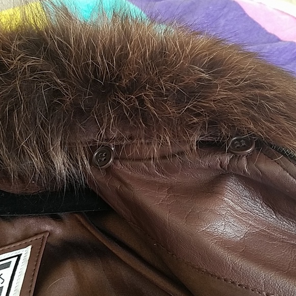 Brown Leather Jacket - Picture 3 of 5